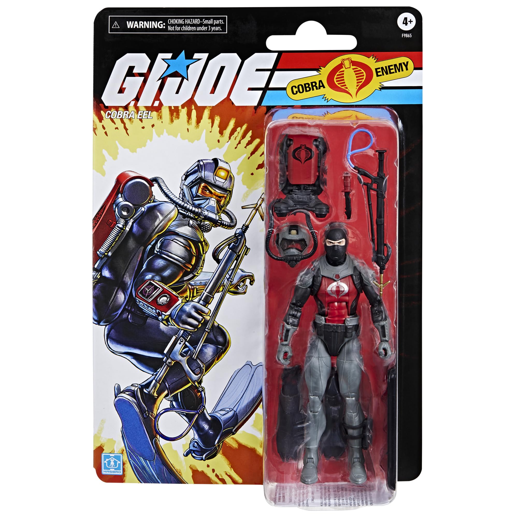 G.I. Joe Cobra Eel rebreather backpack with propulsion units for aquatic missions.