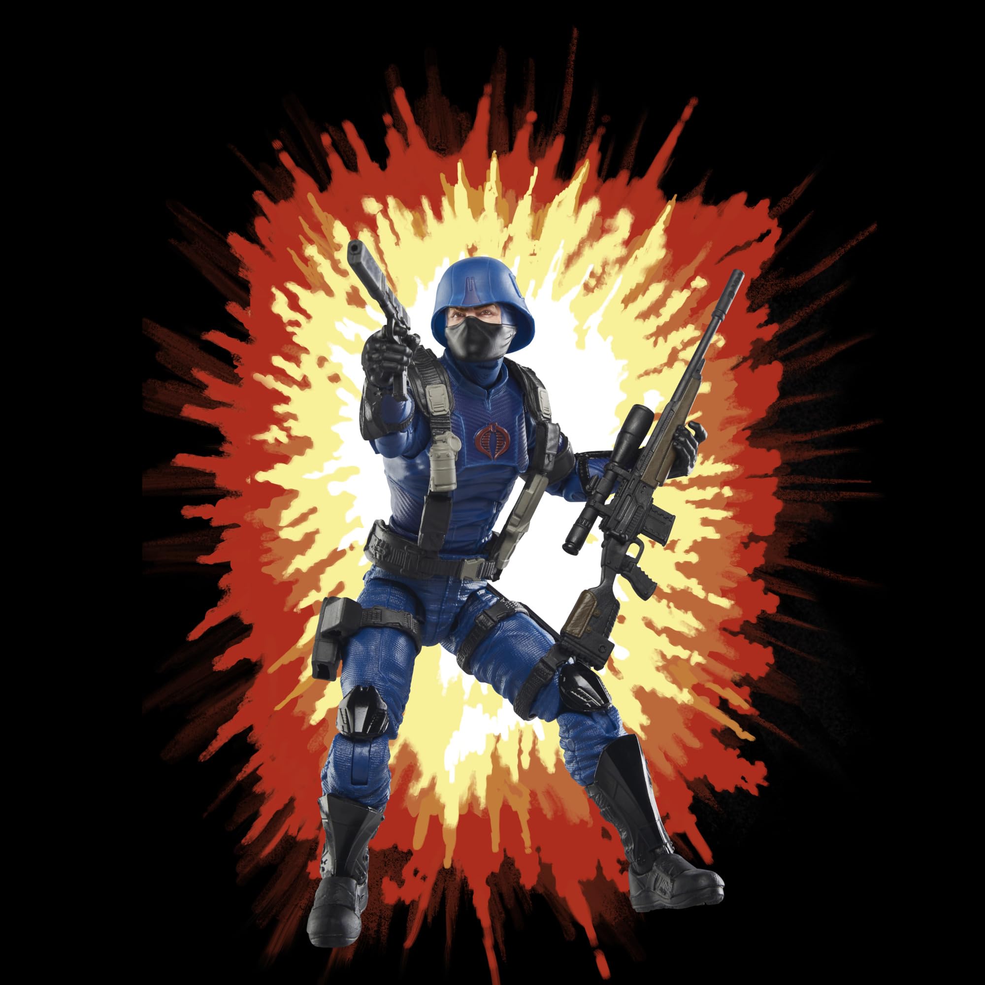 G.I. Joe Classified Cobra Trooper articulation for dynamic dioramas.