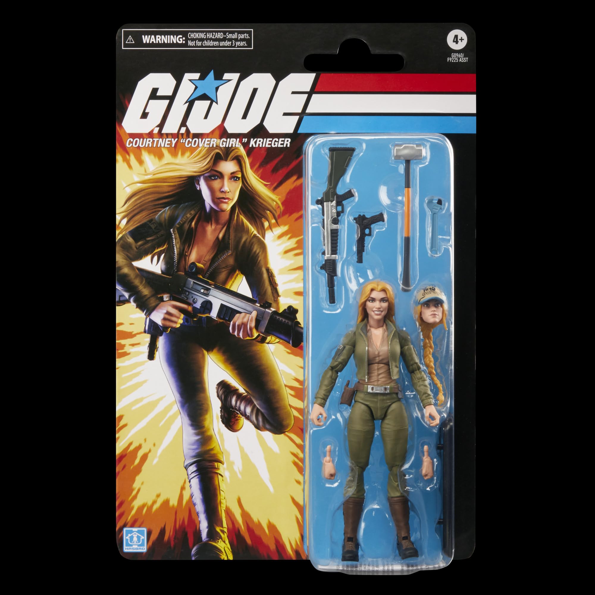 G.I. Joe Krieger alternate head and hair kit for customized looks