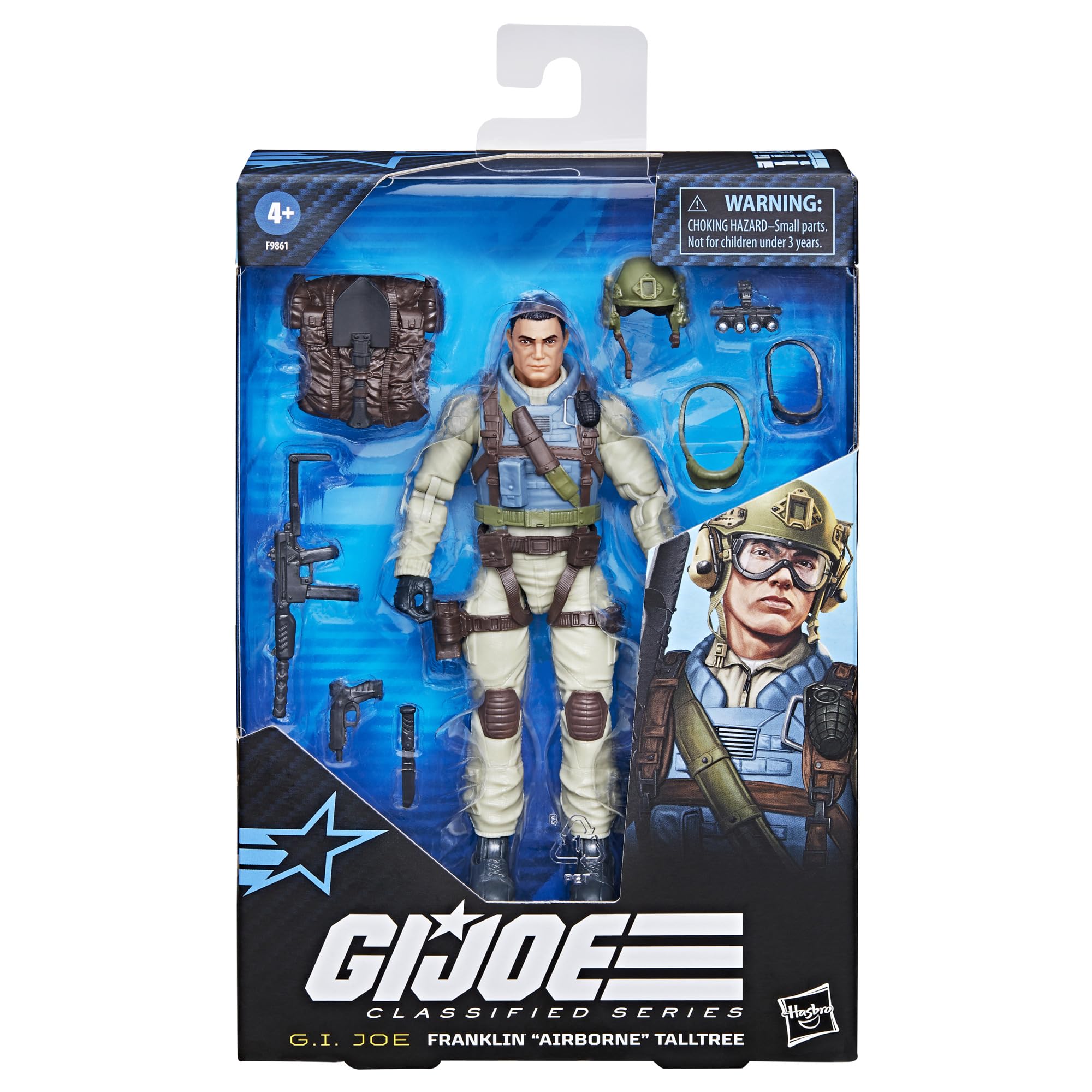 Pose-ready profile of Franklin Talltree in action pose with accessories