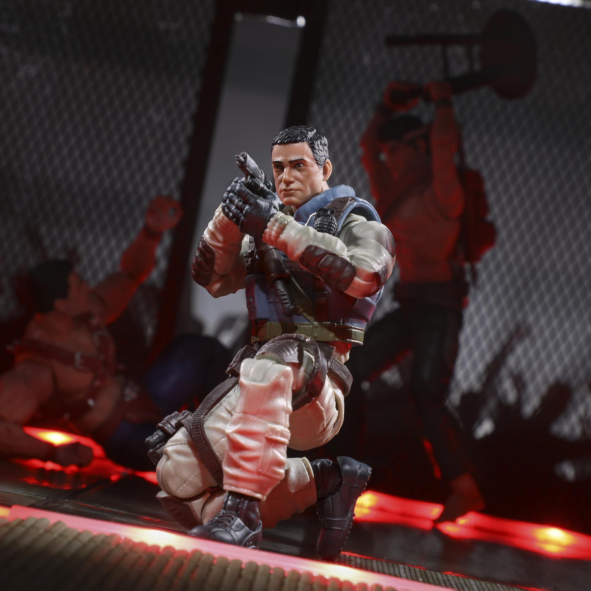 Night-vision goggles highlight tactical detail and realistic styling