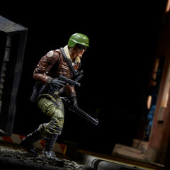 G.I. Joe General Hawk Abernathy articulation enables dynamic poses.