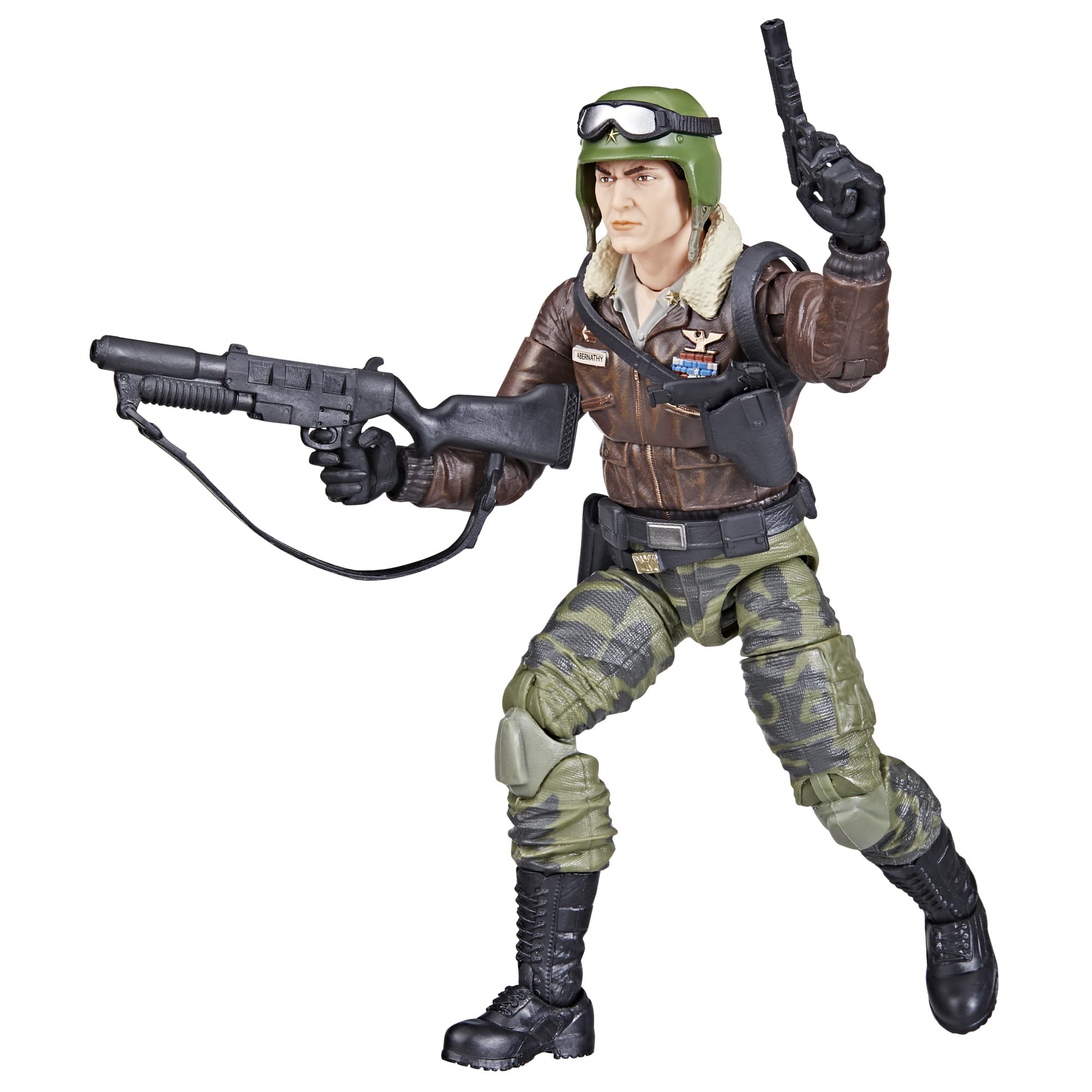 G.I. Joe General Hawk Abernathy packaging showcases original artwork for display.