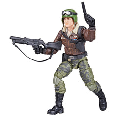 G.I. Joe General Hawk Abernathy packaging showcases original artwork for display.