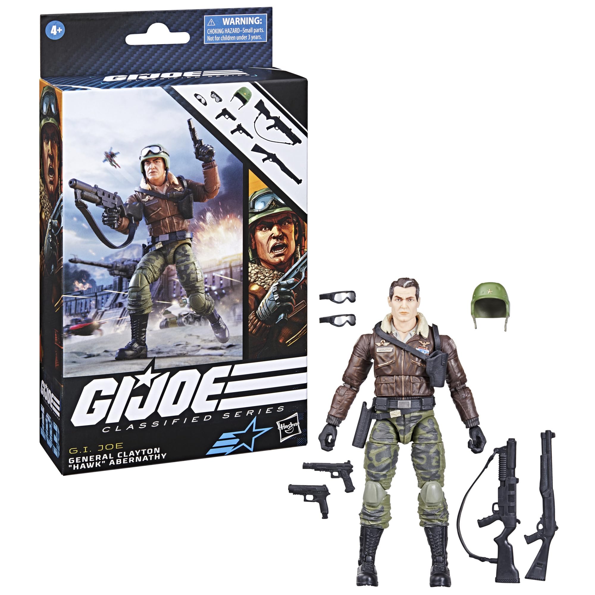 G.I. Joe Hawk Abernathy close-up face reveals meticulous sculpting.