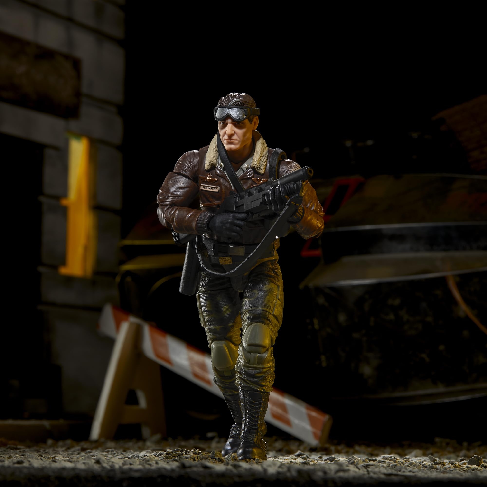 G.I. Joe General Hawk Abernathy weapons loadout enables dynamic diorama setups.