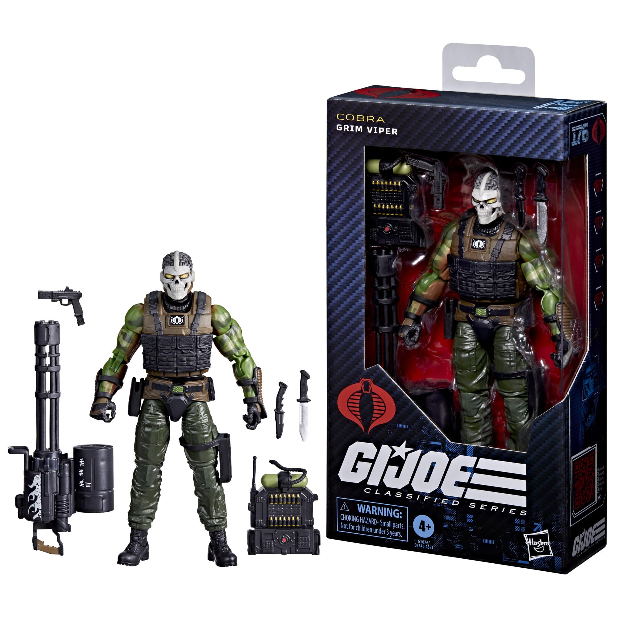 Open box packaging shows figure accessories and artwork.