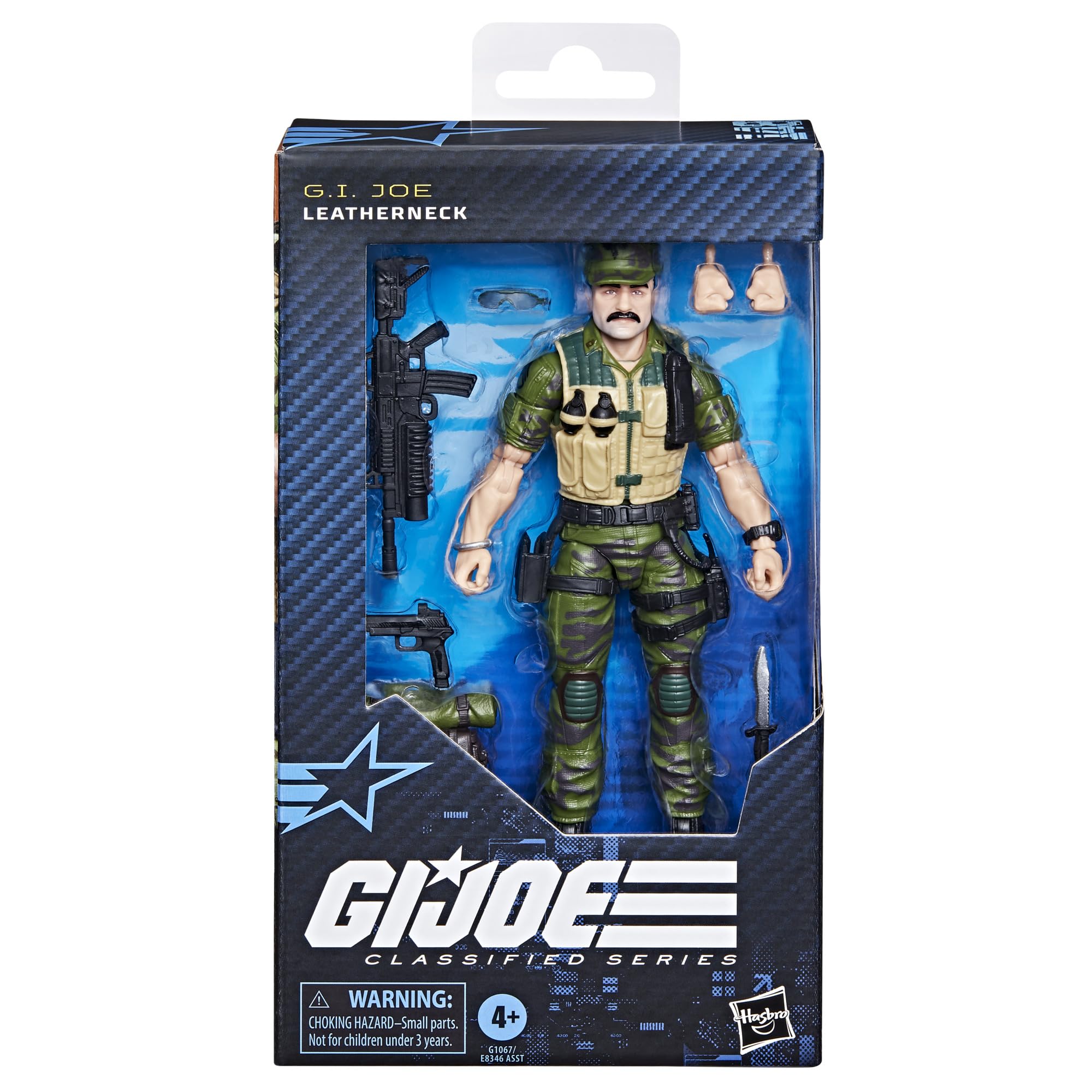 G.I. Joe Leatherneck back-view showing detailed uniform and premium deco.