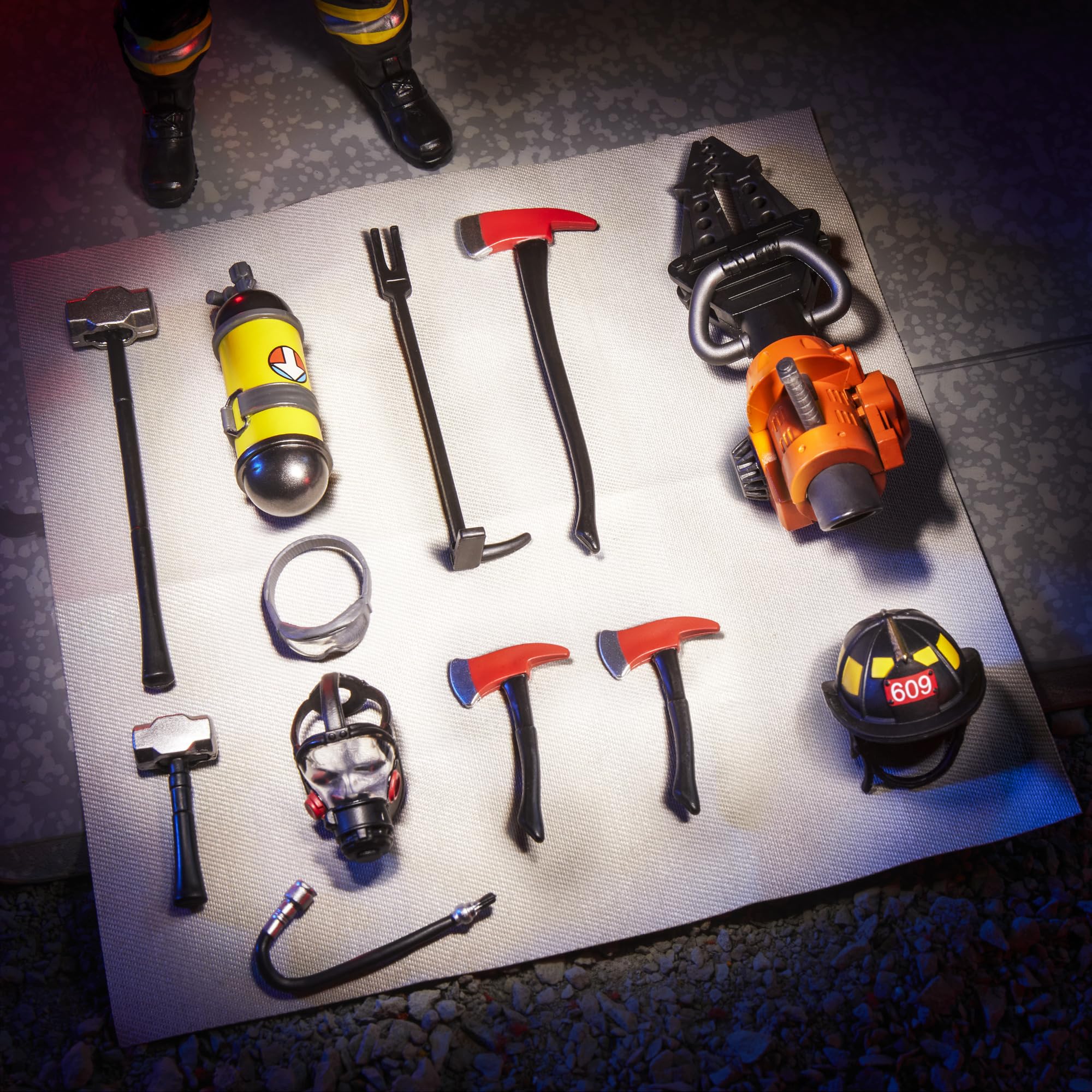 GI Joe Classified Legacy hand axes and tools for action poses