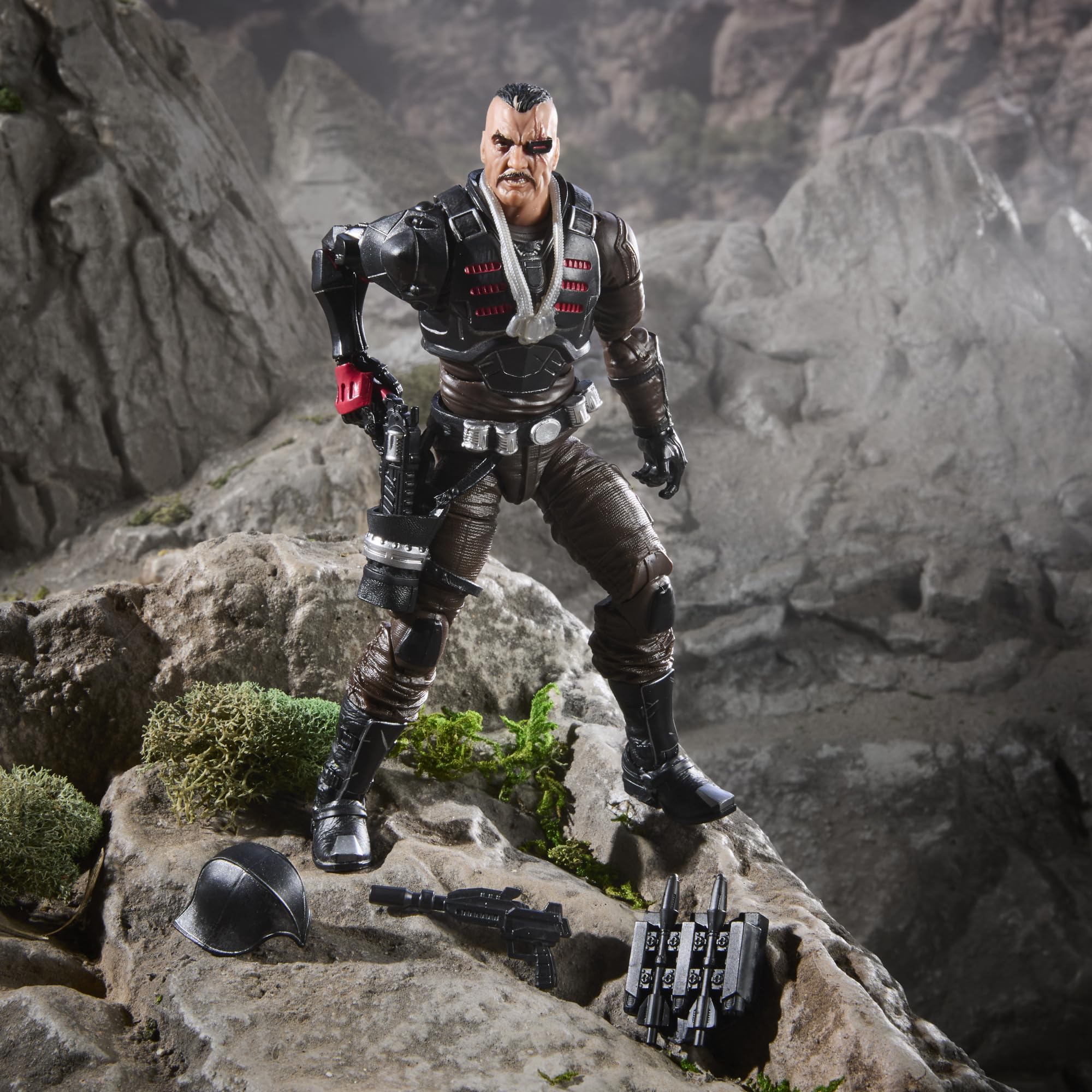 G.I. Joe Major Bludd figure in a diorama-ready setup for storytelling.