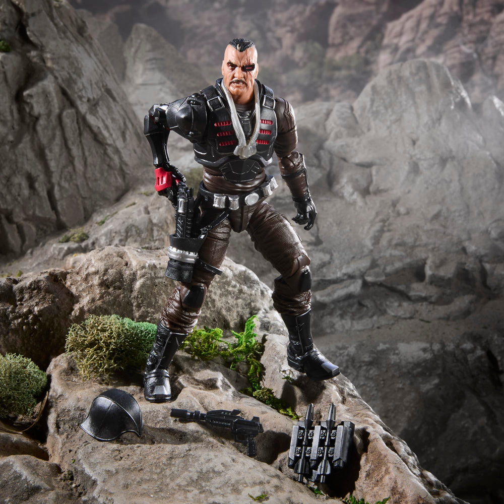 G.I. Joe Major Bludd figure in a diorama-ready setup for storytelling.