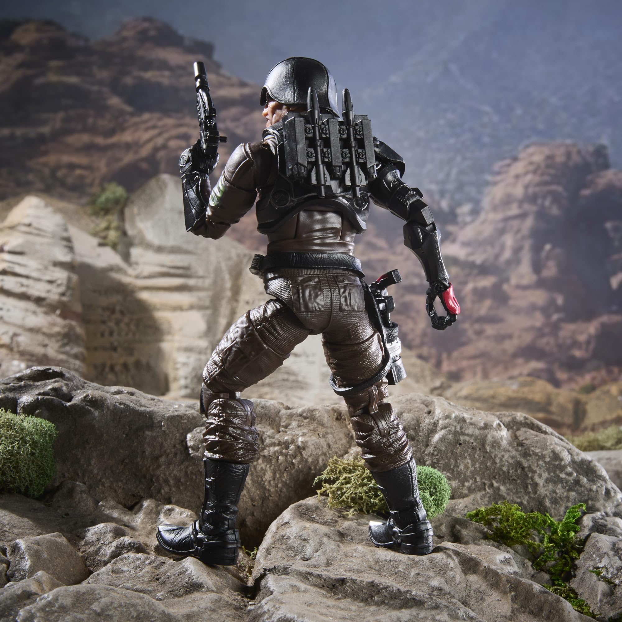 G.I. Joe Classified packaging window display features character art.