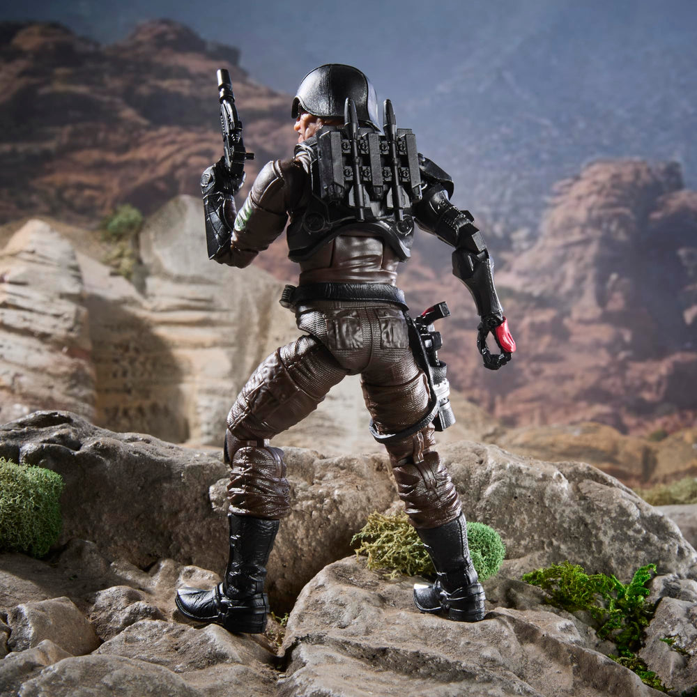 G.I. Joe Classified packaging window display features character art.