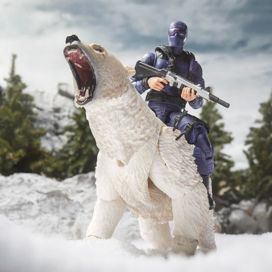 G.I. Joe Polar Bear with growling head for dramatic display scenes.