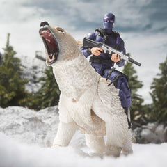 G.I. Joe Polar Bear with growling head for dramatic display scenes.