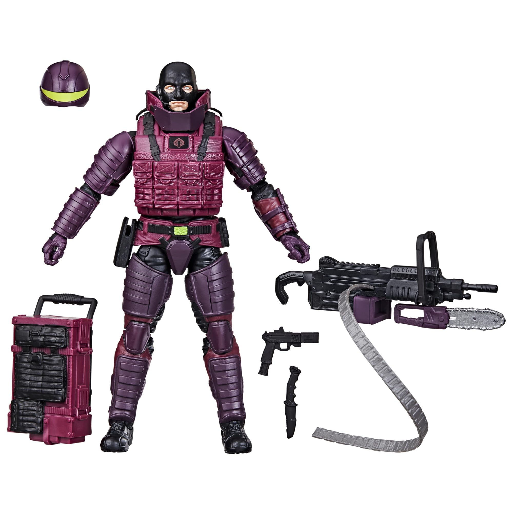 G.I. Joe S.A.W.-Viper figure with nine accessories for dynamic display.