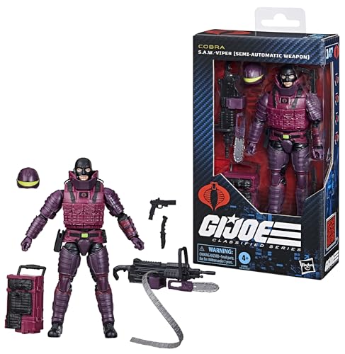 Weapon and loadout accessories included with the S.A.W.-Viper figure.