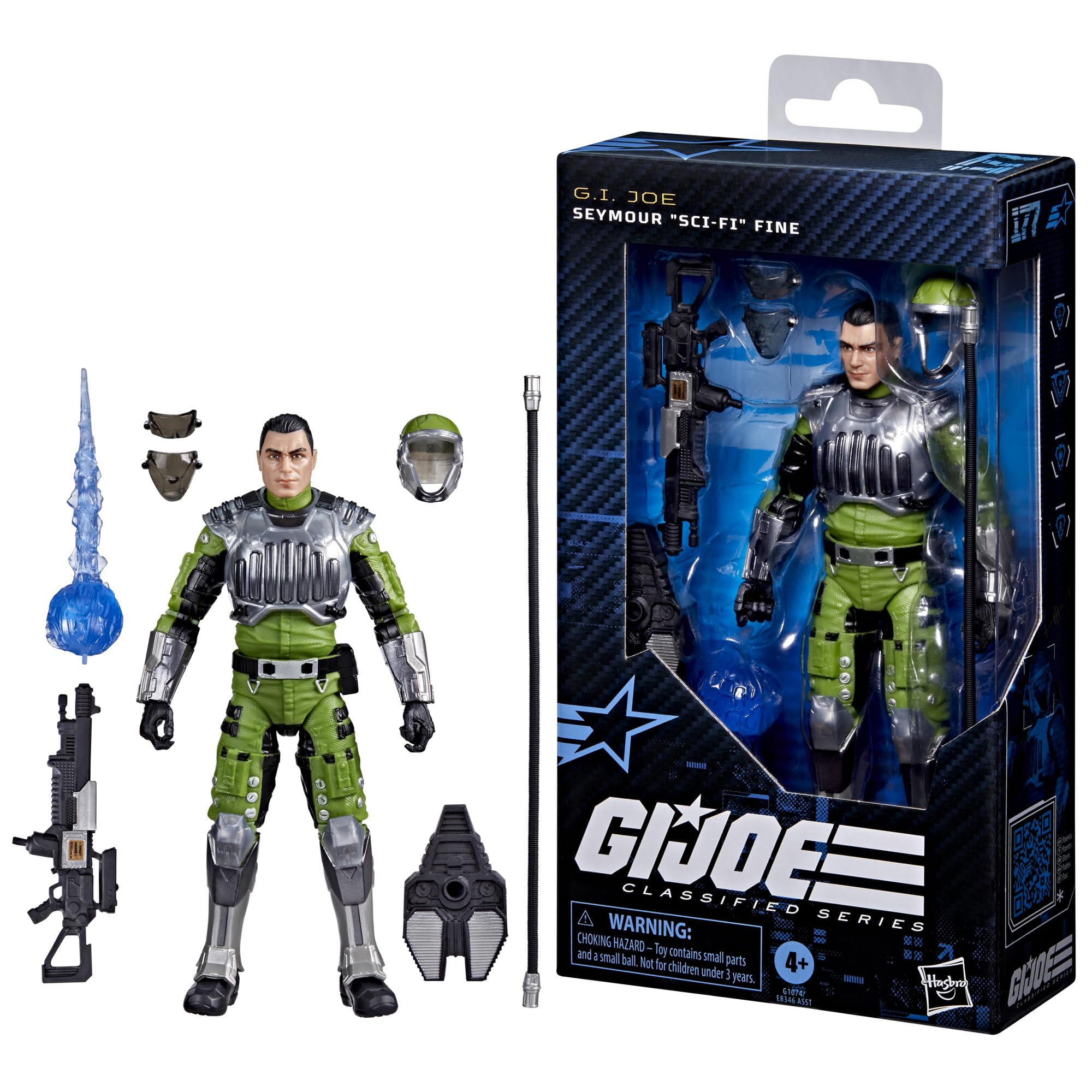 Seymour Sci-Fi Fine removable helmet reveals changing headgear for varied looks.