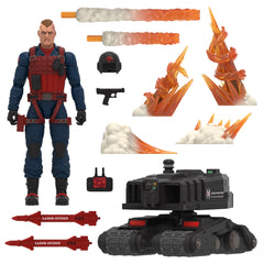G.I. Joe Scrap-Iron figure with anti-armor drone in dynamic display pose.