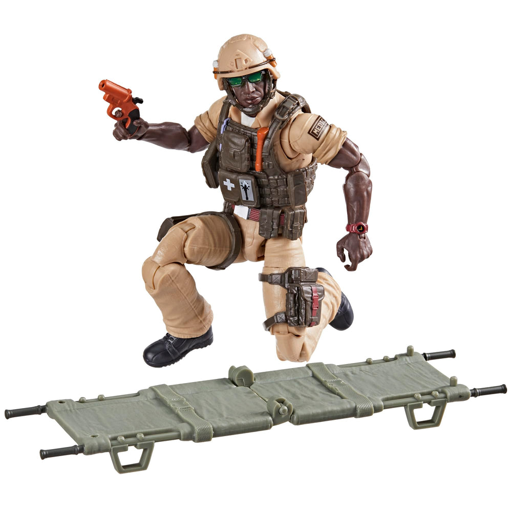 G.I. Joe Doc Greer figure artwork and branding on packaging.