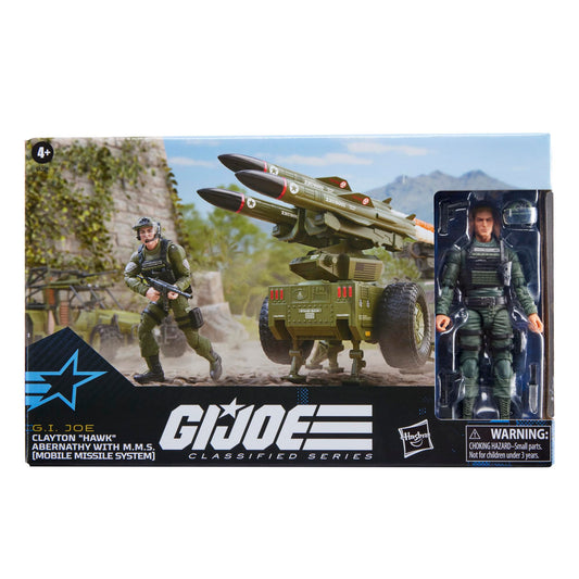 Hawk Abernathy’s helmet and visor add a tactical look to the figure.