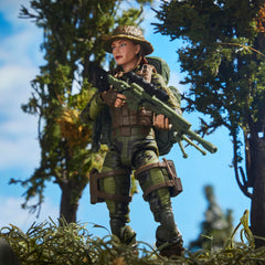 G.I. Joe Classified Sniper figure stand with figure for stable display.