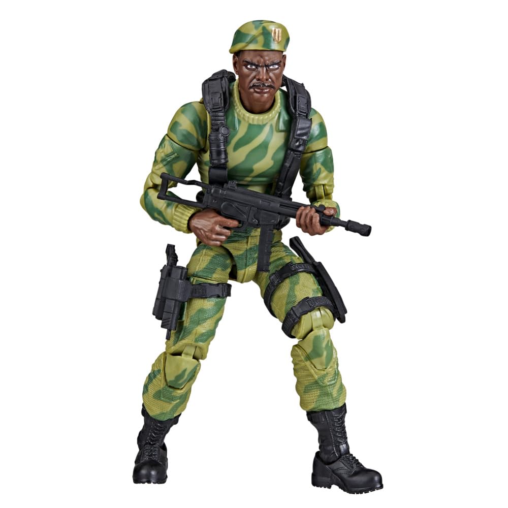 Removable beret on Sgt. Stalker for retro styling and authenticity