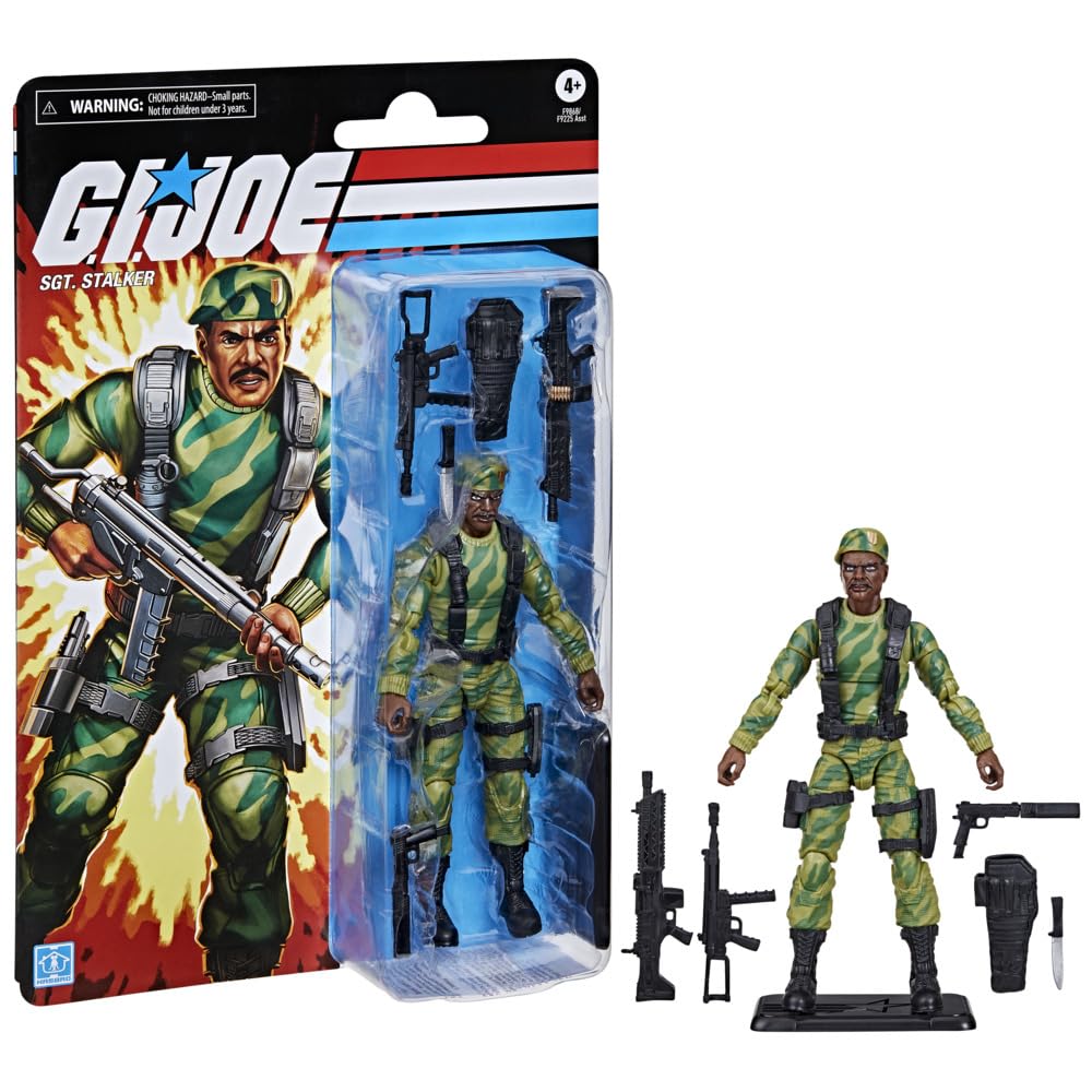 G.I. Joe Classified Sgt. Stalker front view for dynamic posing and display