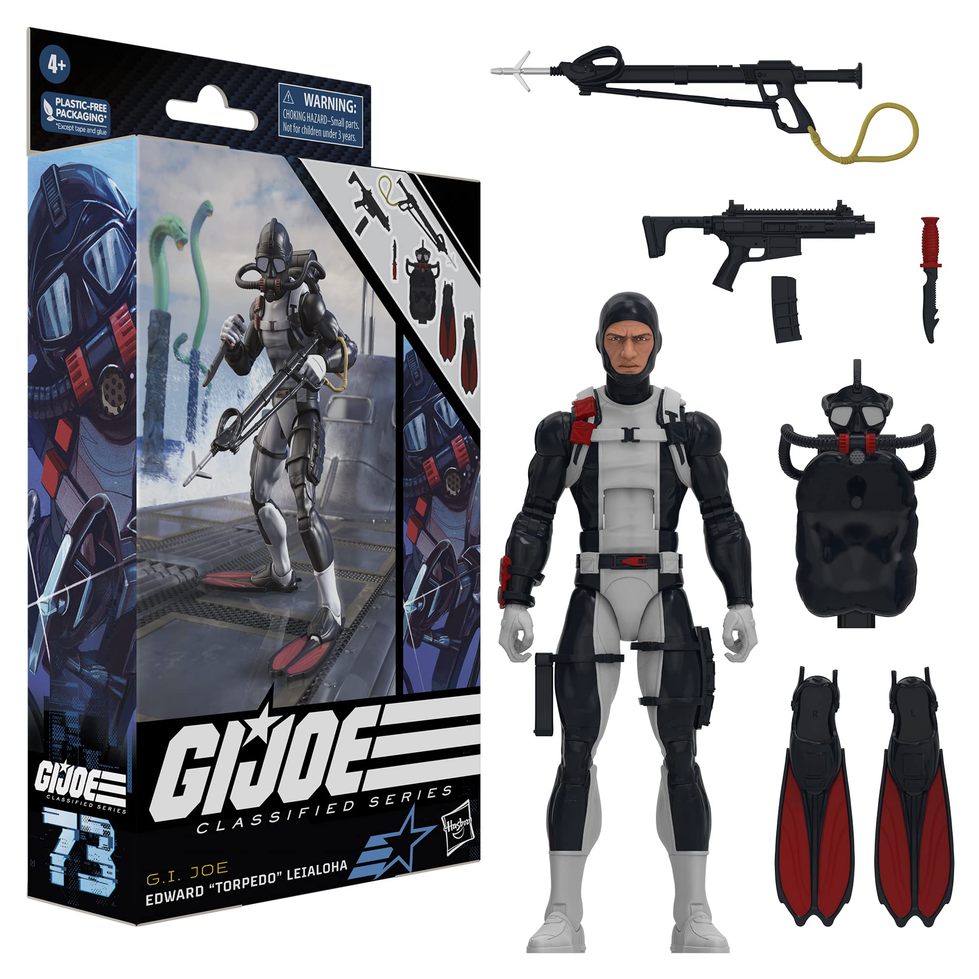 G.I. Joe Torpedo Leialoha poseable figure for diorama setups.