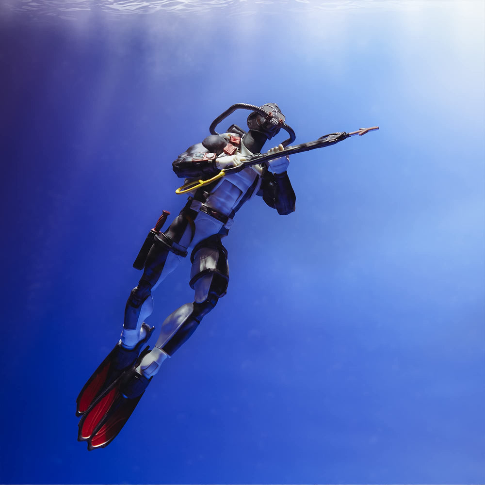 G.I. Joe Torpedo Leialoha removable fins enhance pose variety.