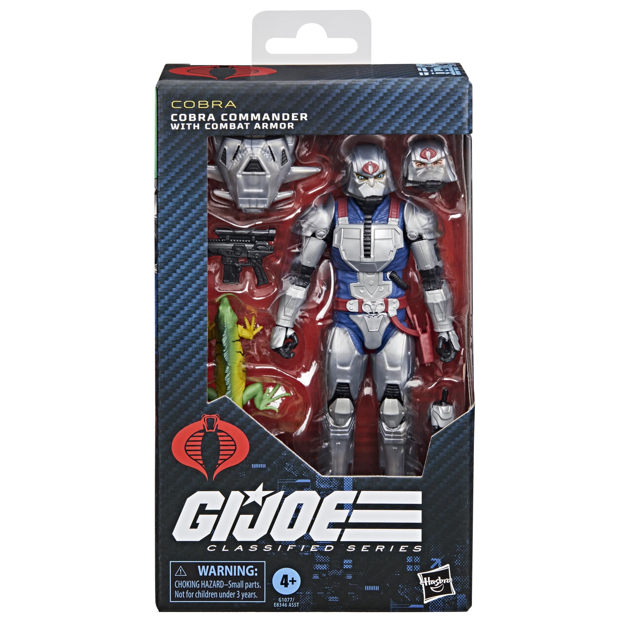 G.I. Joe Cobra Commander Combat Armor front detail highlights premium texture.