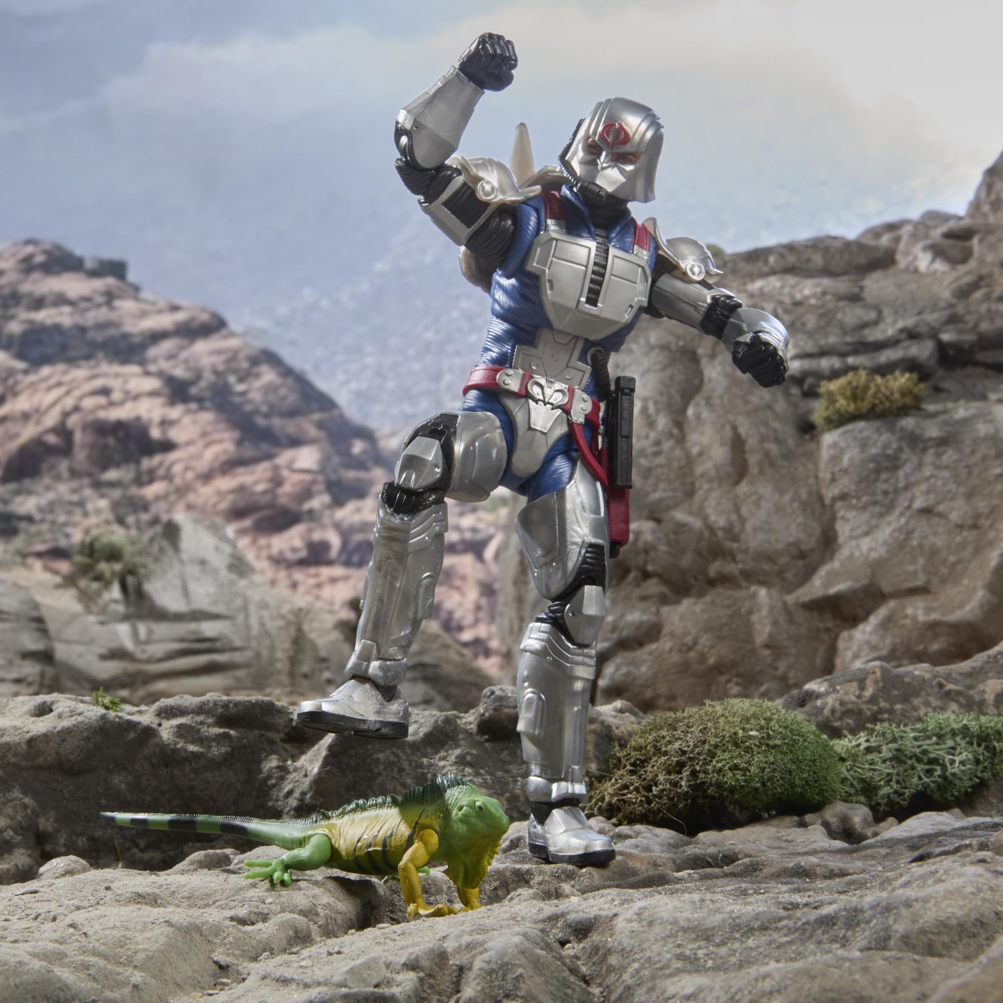 G.I. Joe Cobra Commander weapon accessory expands battle-ready display.