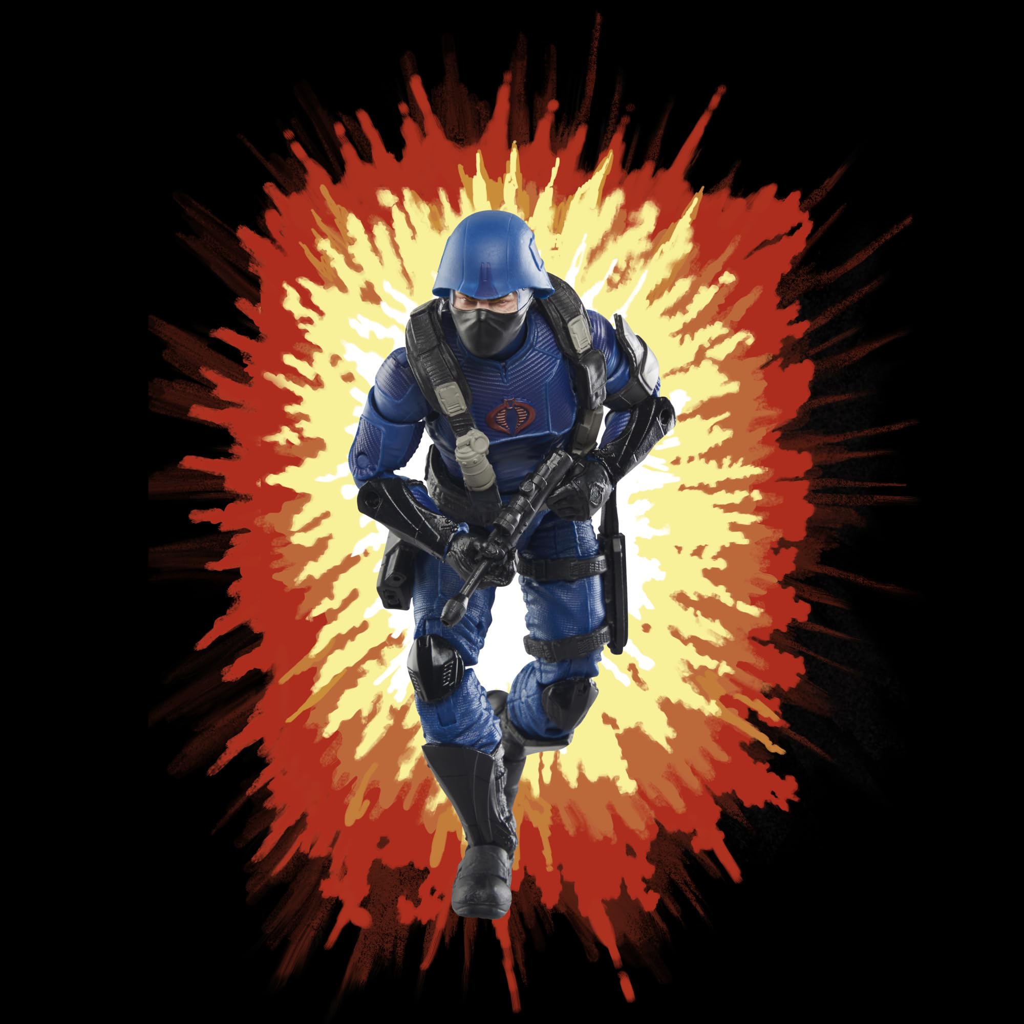 G.I. Joe Cobra Trooper stand for stable posing.