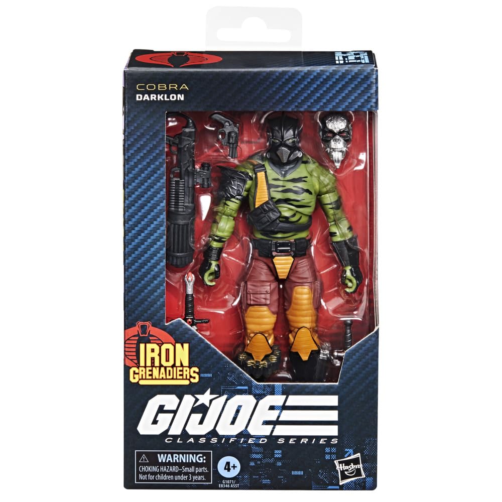 G.I. Joe Darklon with sword and sheath for action scenes.