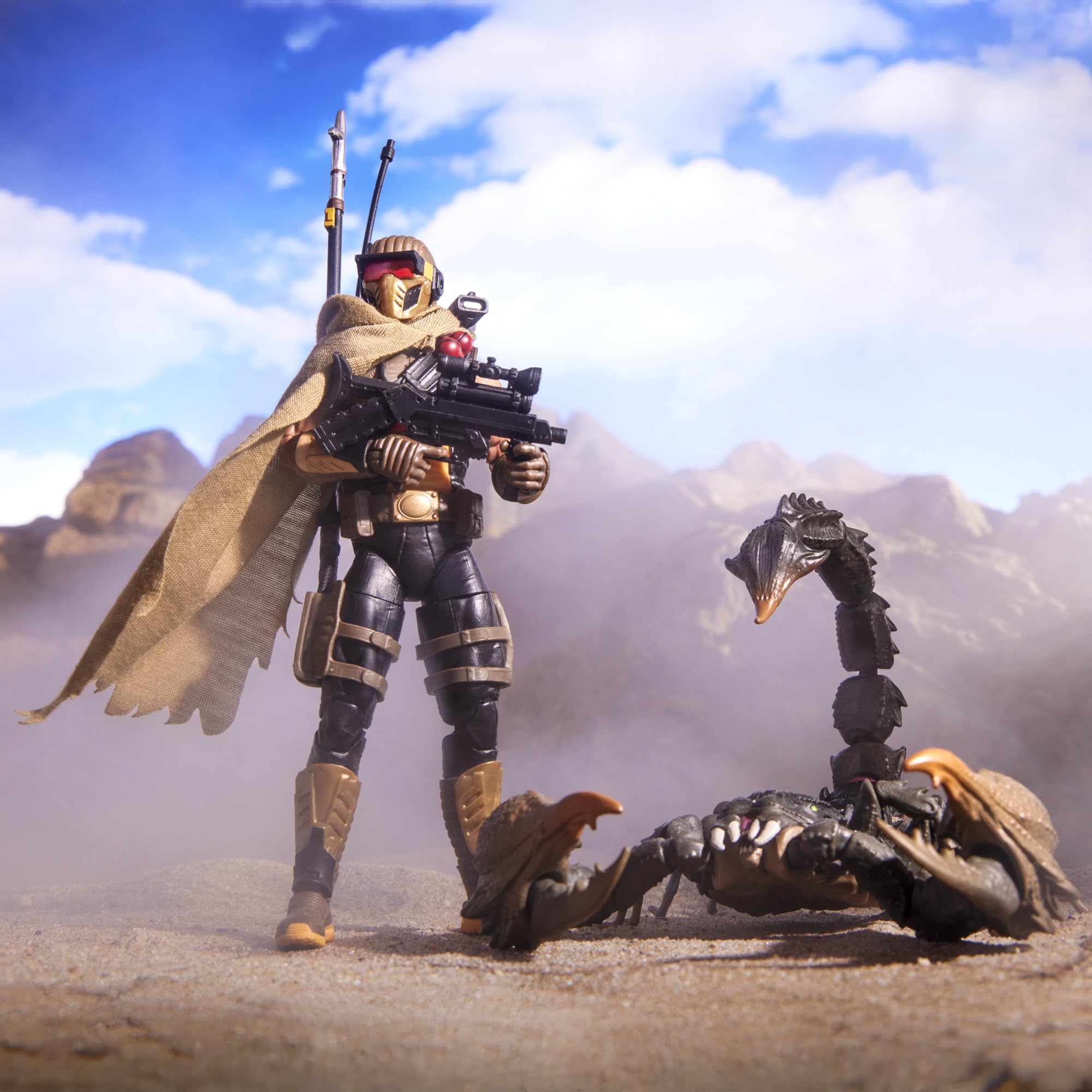 G.I. Joe Cobra Desert Scorpion faceplate swap for varied looks.