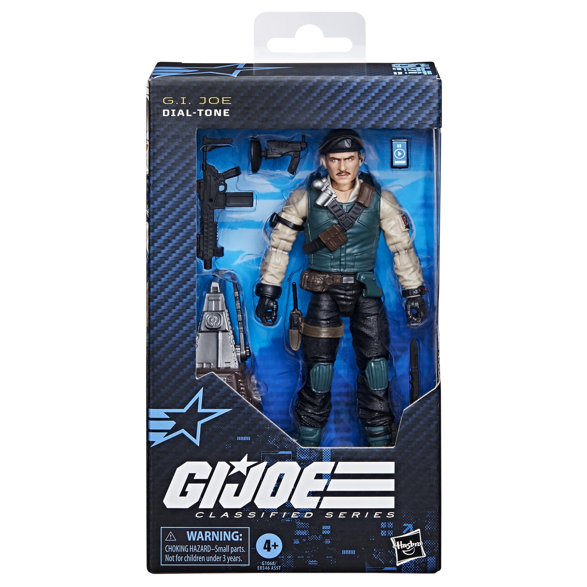 G.I. Joe Dial-Tone communications pack with flip-down mic enhances storytelling.