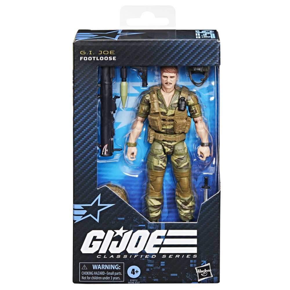 G.I. Joe Footloose rocket launcher and RPG accessory detail