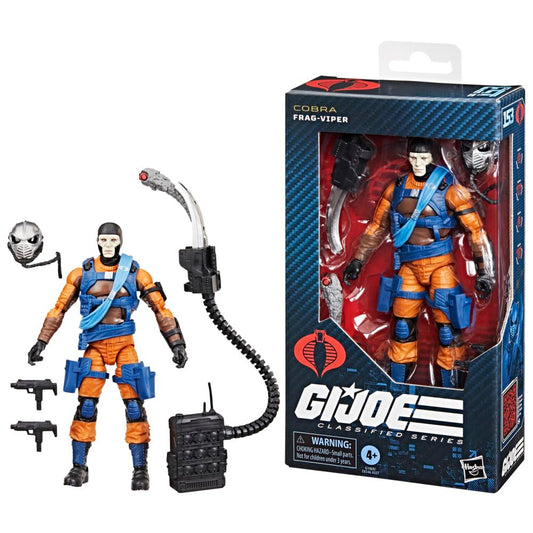 G.I. Joe Frag-Viper 6in figure front view for dynamic display and posing