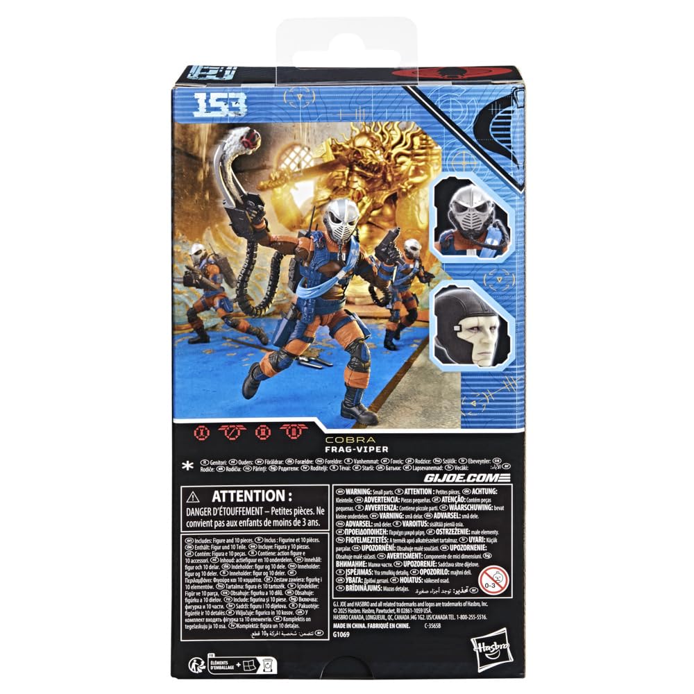 G.I. Joe Frag-Viper open packaging featuring artwork for display
