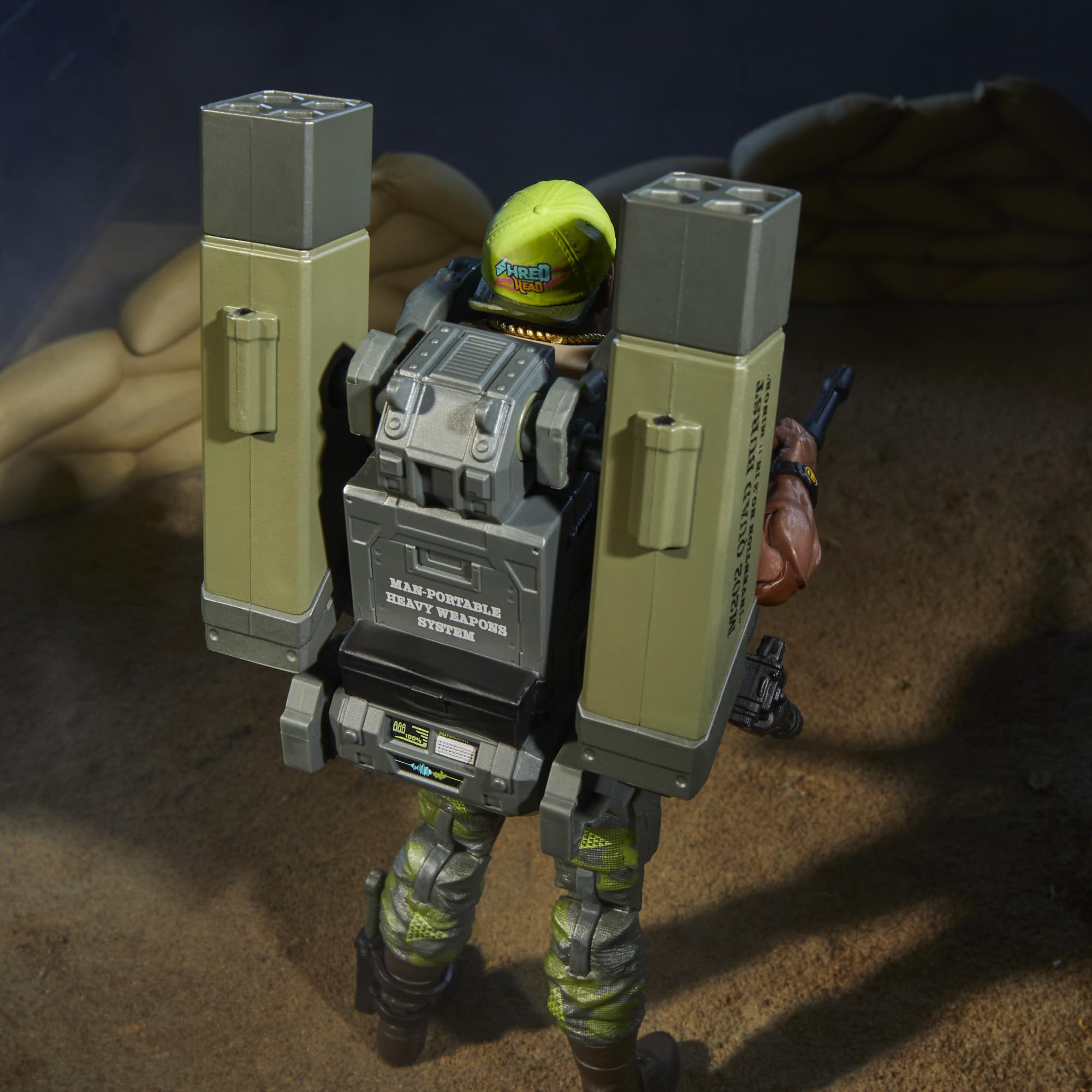 G.I. Joe headphones and range finder enhance realistic field gear