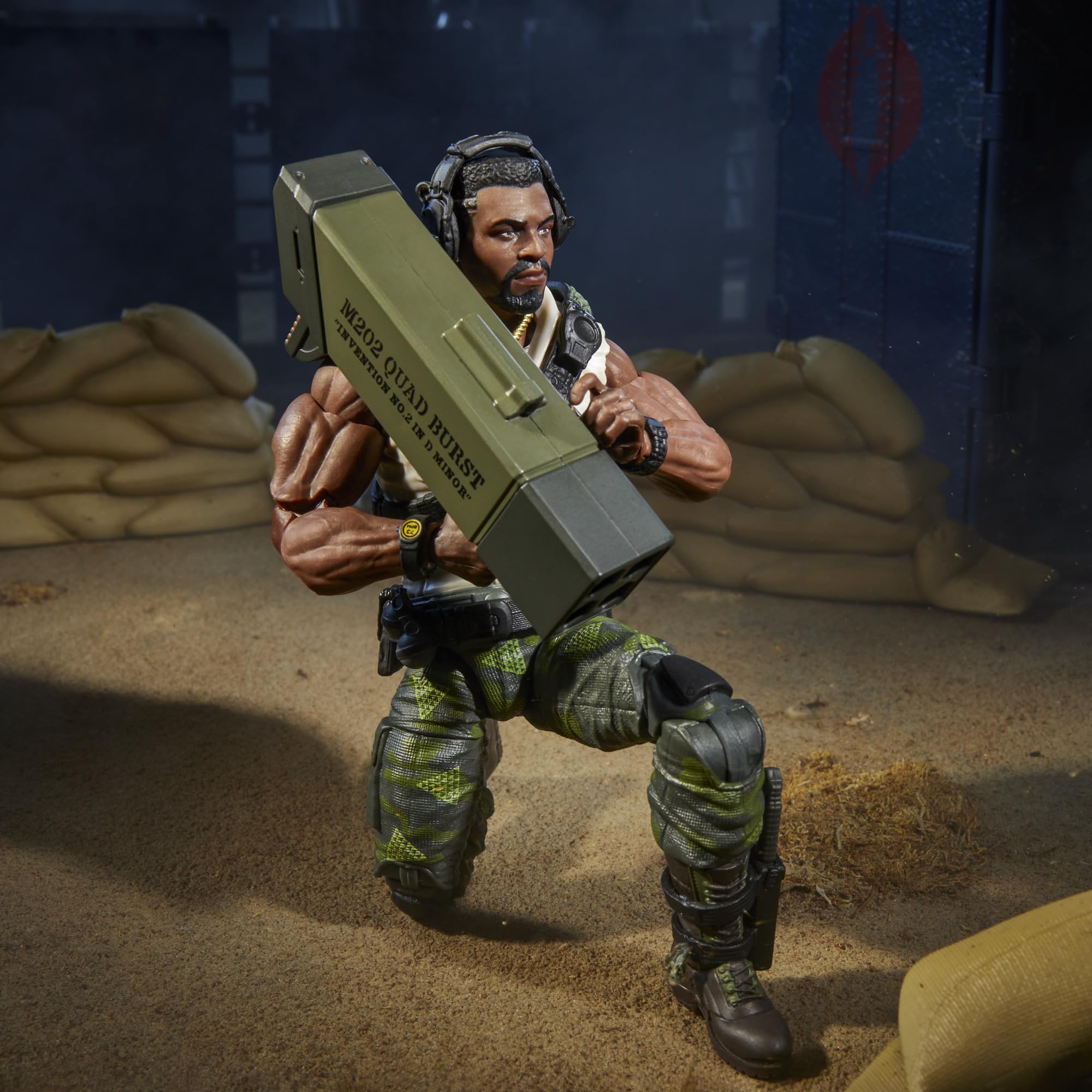 G.I. Joe Heavy Duty 30-accessories loadout for versatile display and play