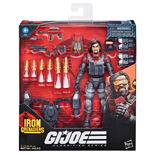 G.I. Joe Metal-Head figure in a ready-to-pose stance highlighting articulation.