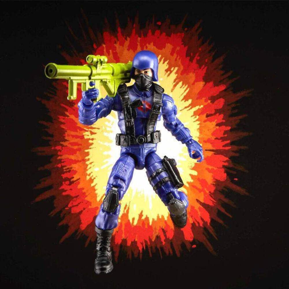G.I. Joe Cobra Trooper card art and packaging for retro collection display.