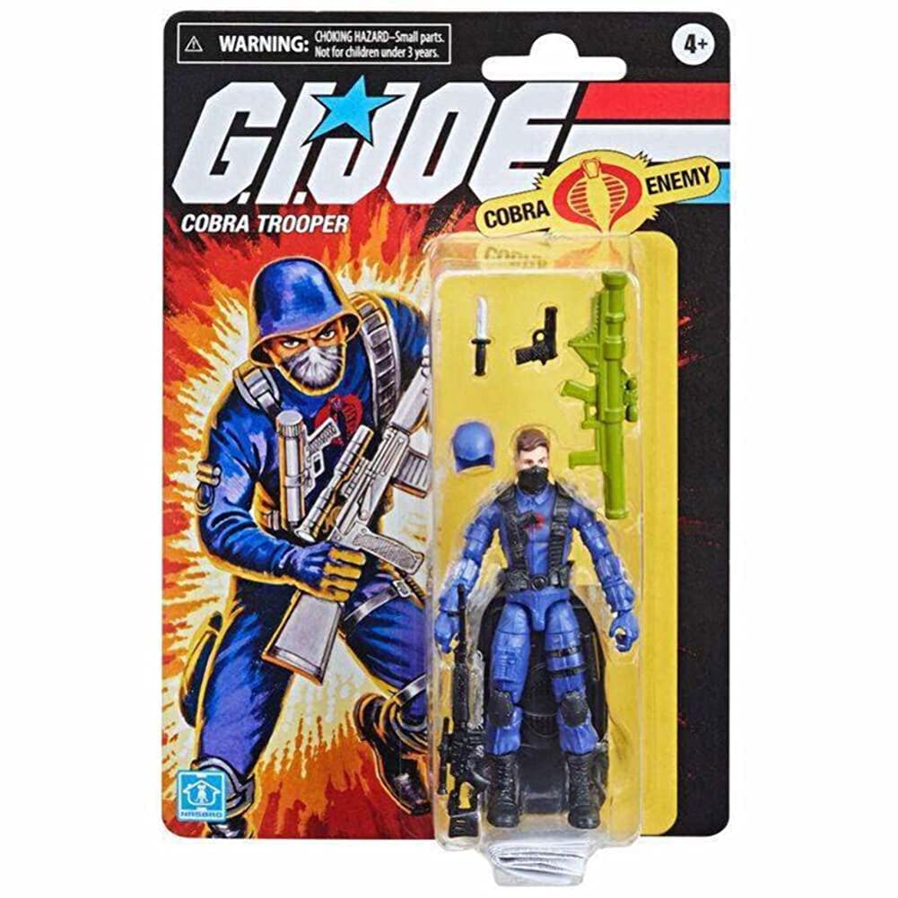 G.I. Joe Retro Cobra Trooper front view shows classic detailing and poseability.