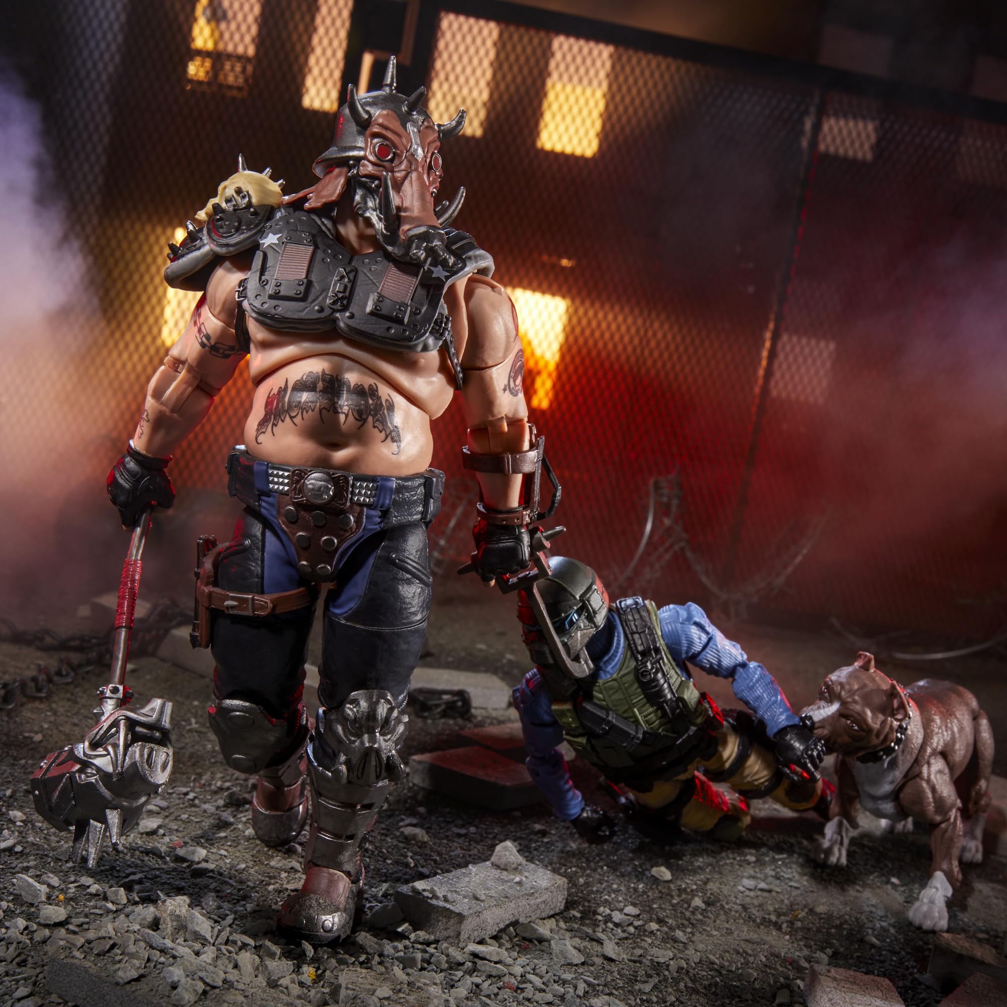 G.I. Joe Riot shield and crossbow enable versatile action poses.