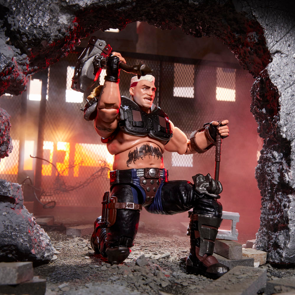 G.I. Joe Road Pig gas mask enhances battle-ready look and play possibilities.