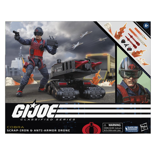 G.I. Joe Scrap-Iron drone controls accessory for interactive setup.