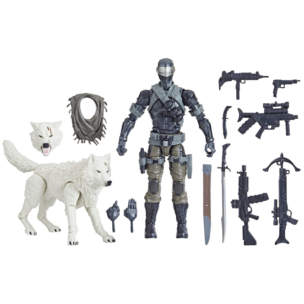 G.I. Joe Snake Eyes with Timber in 6-inch scale, ideal for display and play