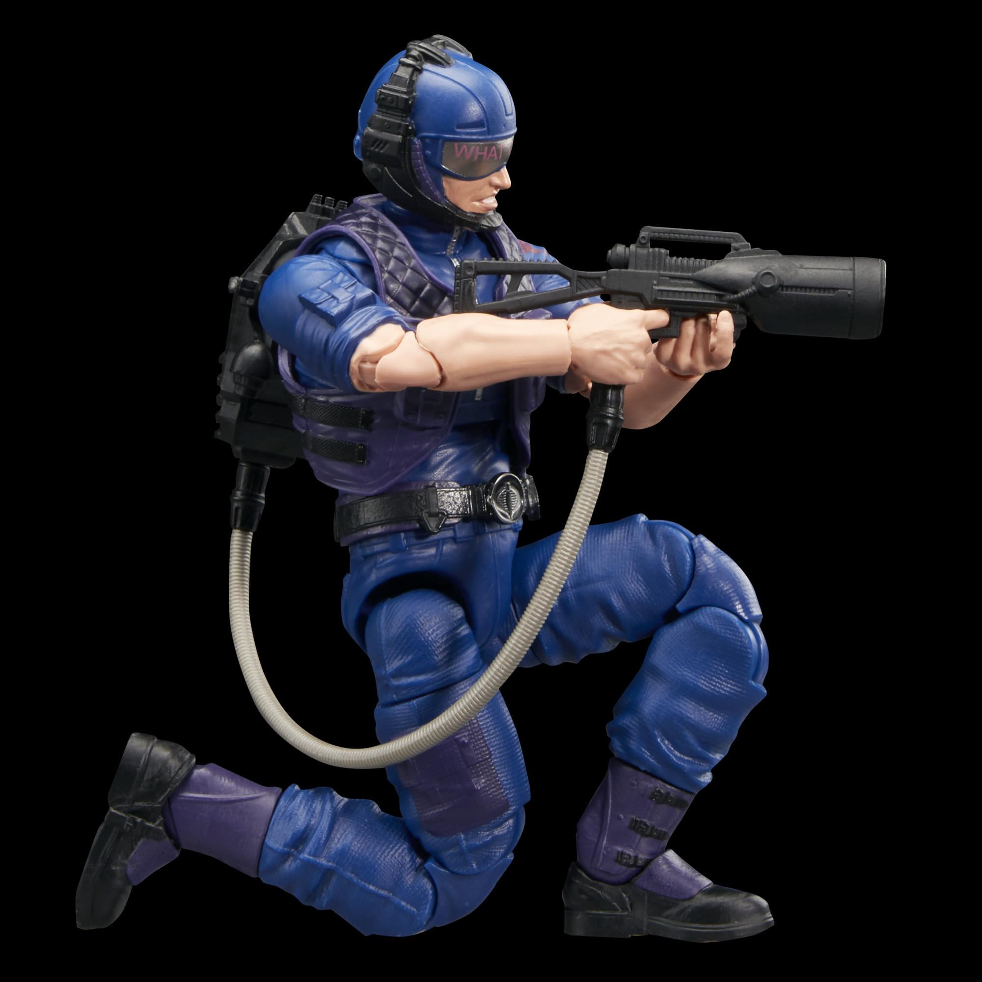 G.I. Joe Tele-Viper figure stand supports dynamic displays.