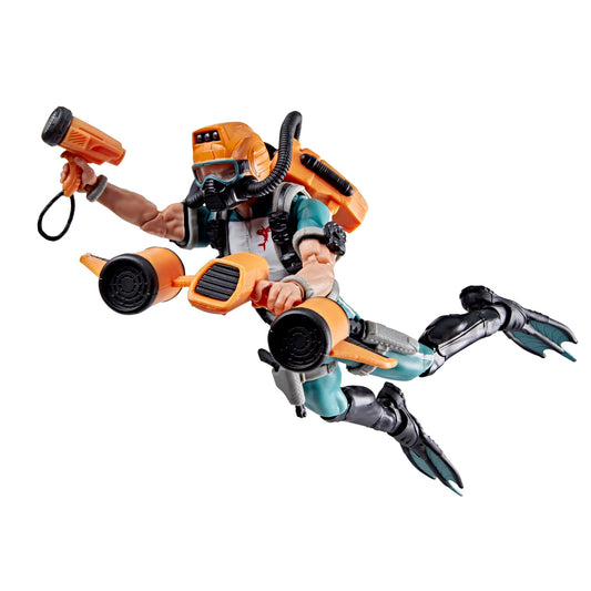 G.I. Joe Wet-Suit scuba tank backpack enhances underwater-ready visuals.
